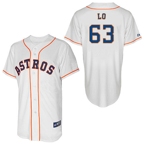 Chia-Jen Lo #63 Youth Baseball Jersey-Houston Astros Authentic Home White Cool Base MLB Jersey